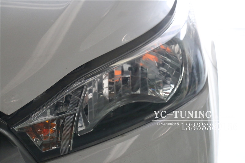 【永誠(chéng)汽車】專業(yè)石家莊改燈，致炫改貝雷帽透鏡+巖崎L(zhǎng)BS氙燈+歐司朗安定器