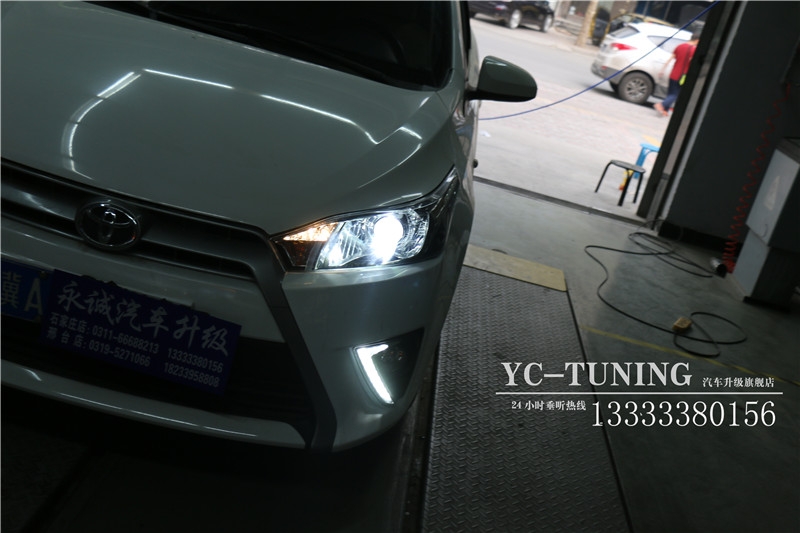 【永誠(chéng)汽車】專業(yè)石家莊改燈，致炫改貝雷帽透鏡+巖崎L(zhǎng)BS氙燈+歐司朗安定器