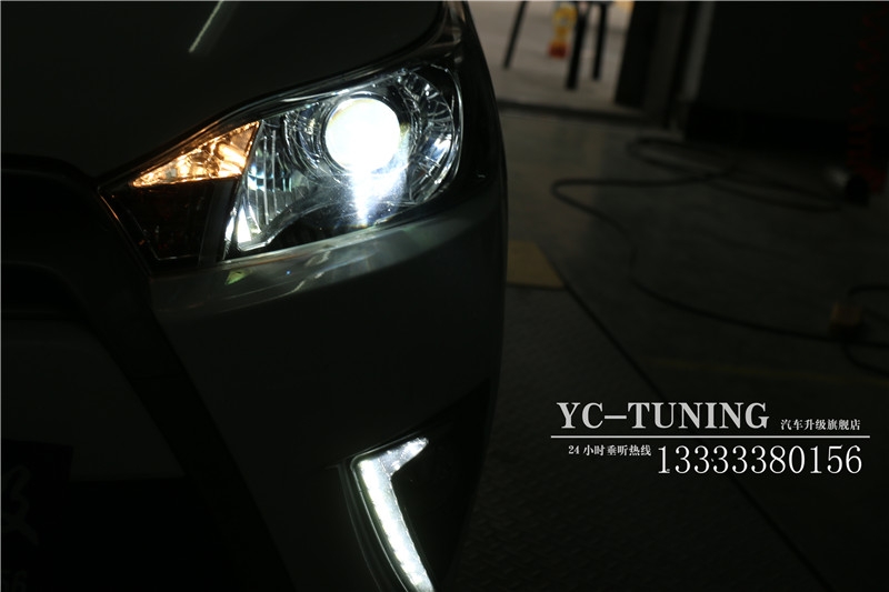 【永誠(chéng)汽車】專業(yè)石家莊改燈，致炫改貝雷帽透鏡+巖崎L(zhǎng)BS氙燈+歐司朗安定器