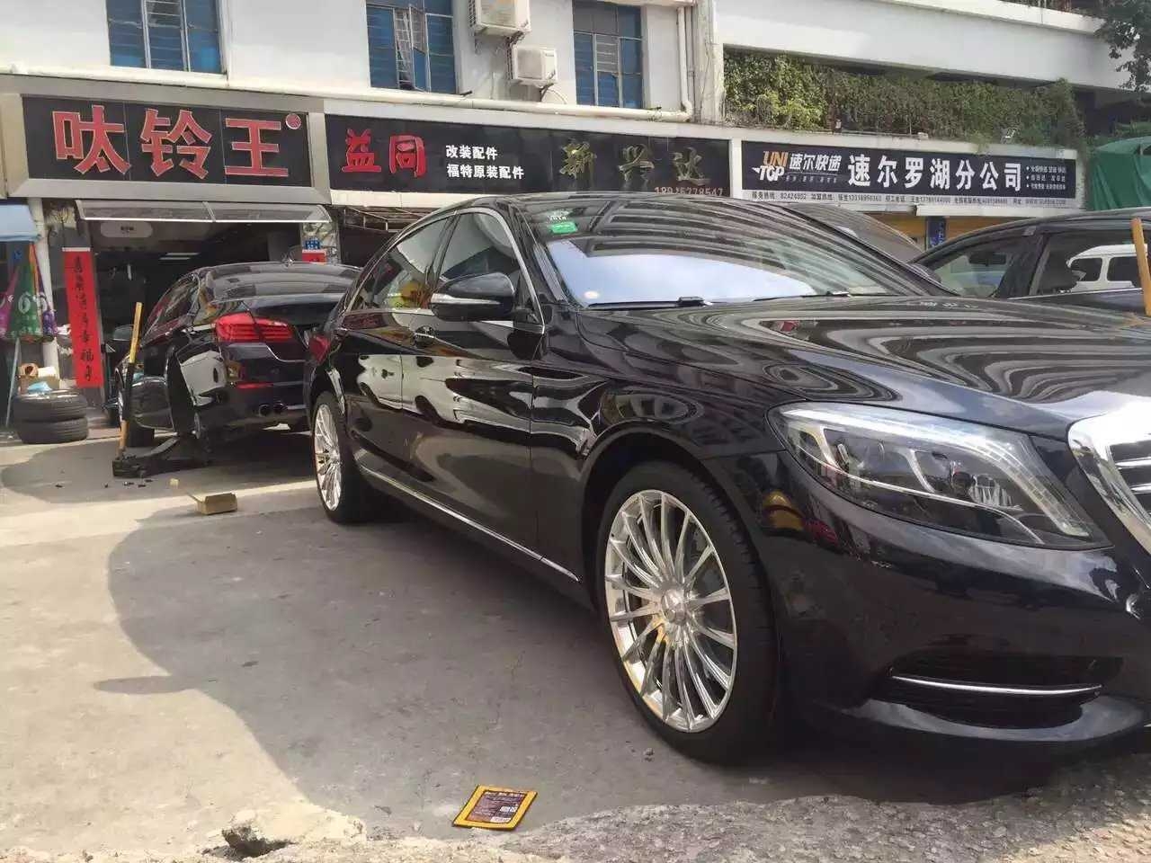 奔馳 S400 升級 20寸 S65 鍛造，完工