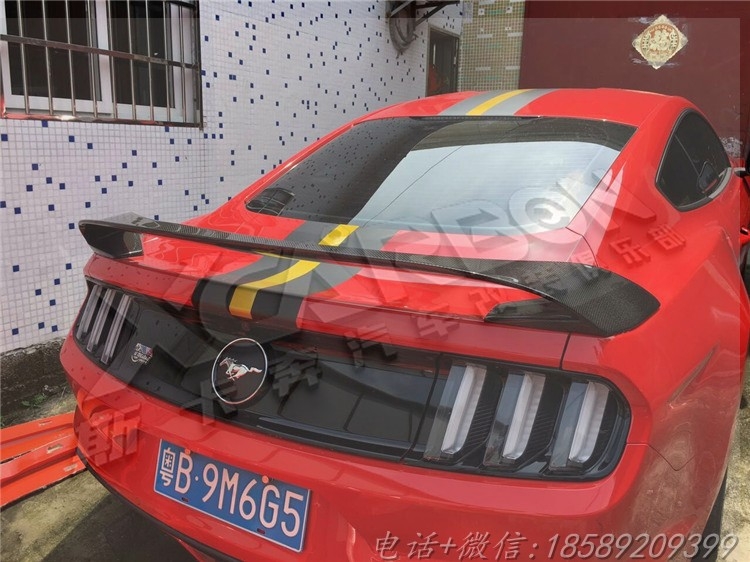 新野馬改裝正版GT350碳纖維立體尾翼