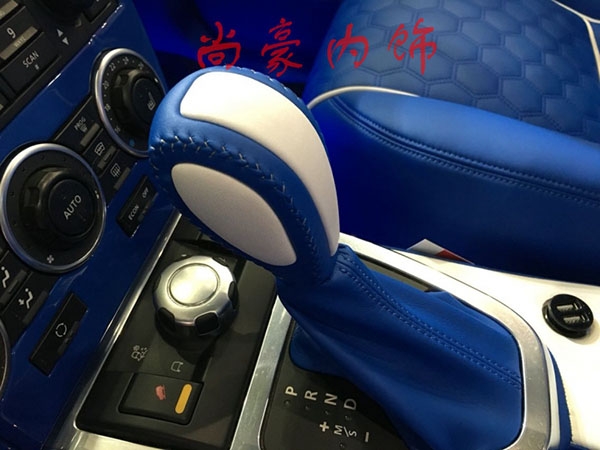 路虎藍白配內飾改裝