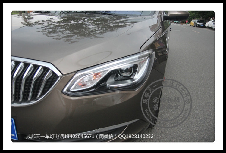 成都新英朗鹵素車燈不亮？車燈改裝氙氣燈雙光透鏡成都天一