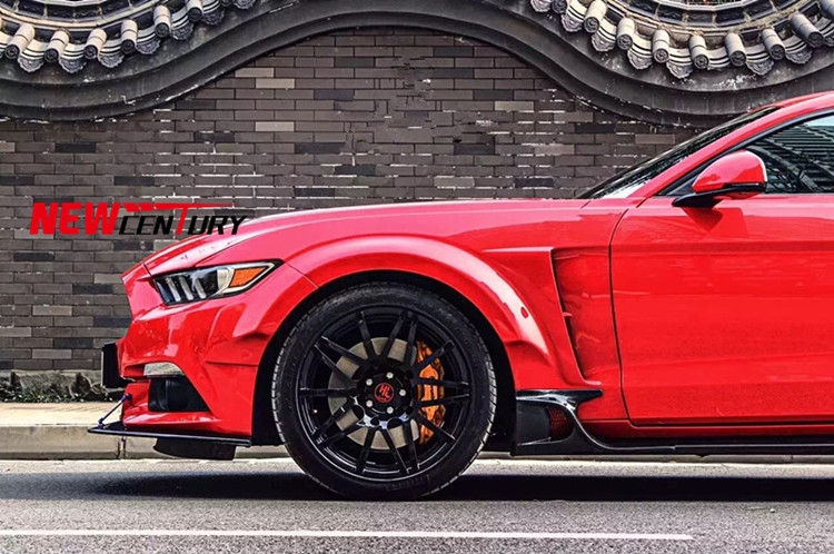 福特野馬改裝寬體大包圍套件 新款Mustang改裝烈焰寬體葉子板輪眉
