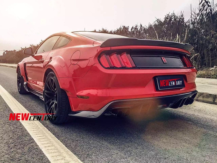 福特野馬改裝寬體大包圍套件 新款Mustang改裝烈焰寬體葉子板輪眉
