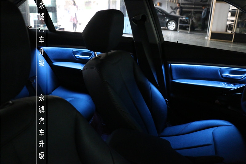【永誠汽車】石家莊寶馬三系改原廠行車記錄儀，雙色氛圍燈，X5 10.2寸大屏