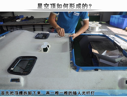 汽車滿天星星空頂頂棚內(nèi)飾個性定制改裝