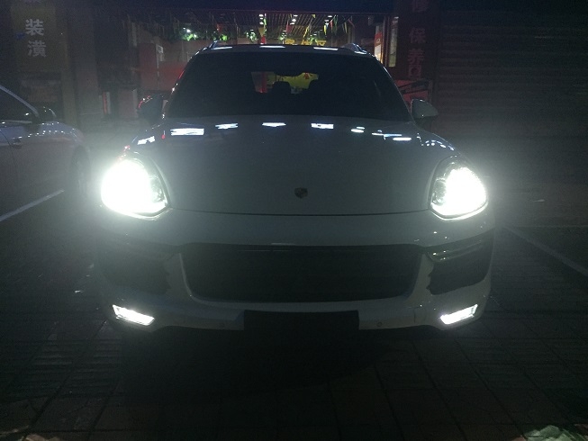 15年新款卡宴改turbo大嘴前杠