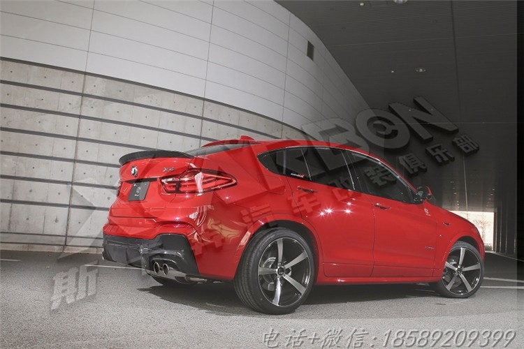 寶馬X4改裝3D.design碳纖小包圍 前唇 后唇 尾翼 X4Mtech款小包