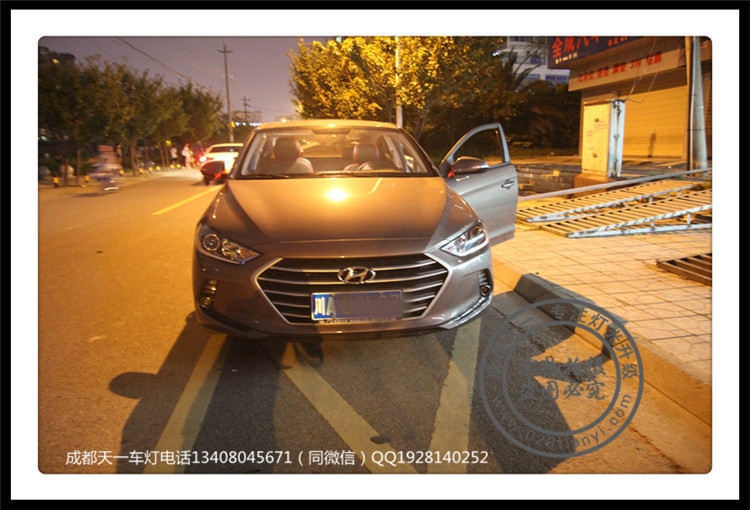 成都領(lǐng)動改燈車燈改裝Q5雙光透鏡歐司朗氙氣燈成都現(xiàn)代車燈改裝