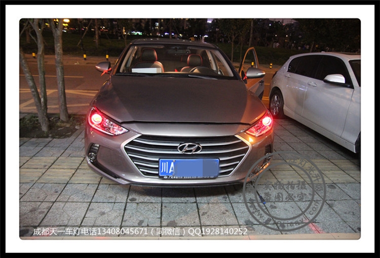 成都領(lǐng)動改燈車燈改裝Q5雙光透鏡歐司朗氙氣燈成都現(xiàn)代車燈改裝