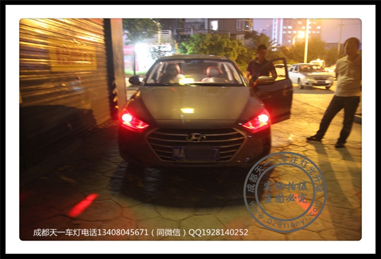 成都領(lǐng)動改燈車燈改裝Q5雙光透鏡歐司朗氙氣燈成都現(xiàn)代車燈改裝