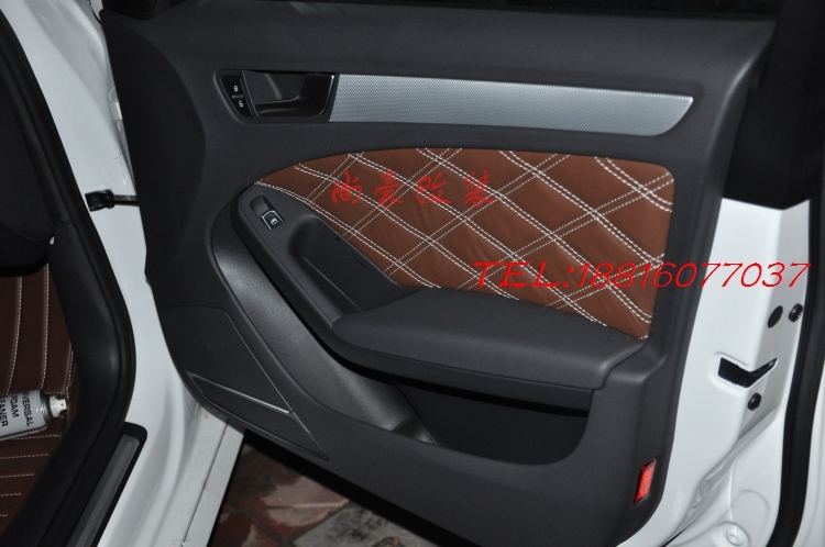 奧迪A4L真皮座椅門(mén)板改裝