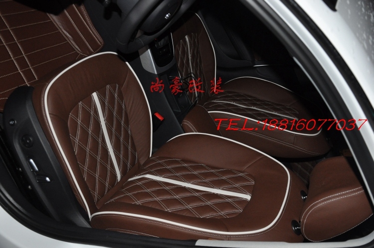 奧迪A4L真皮座椅門(mén)板改裝