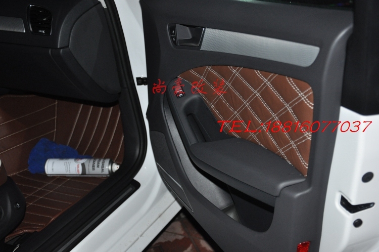 奧迪A4L真皮座椅門(mén)板改裝
