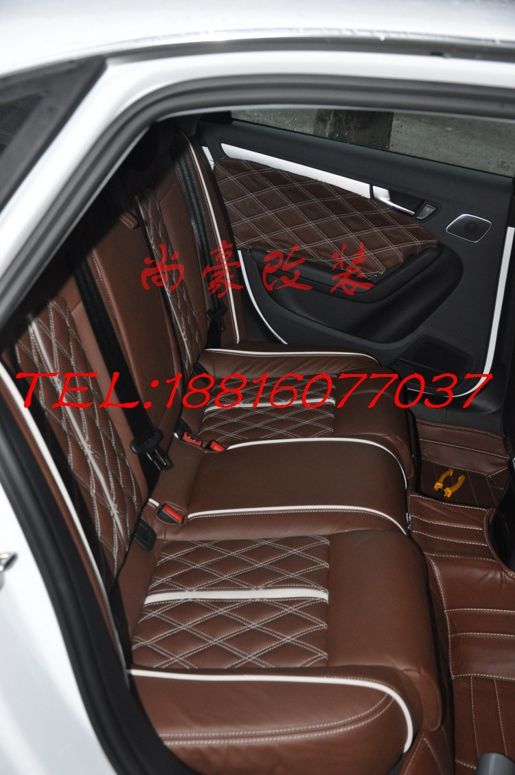 奧迪A4L真皮座椅門(mén)板改裝