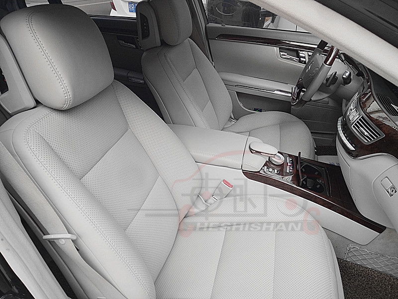 河南奔馳S350L內(nèi)飾改裝圖/鄭州車時尚汽車內(nèi)飾定制座椅改裝