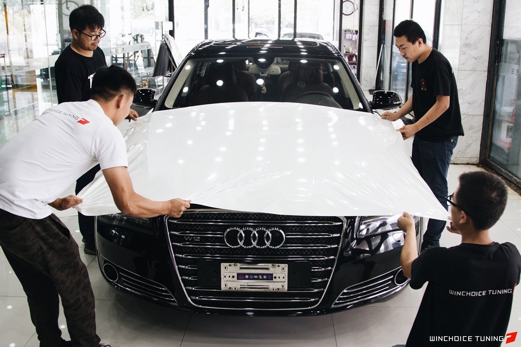 AUDI 奧迪 A8 W12 升級換裝 PWF 糖果白