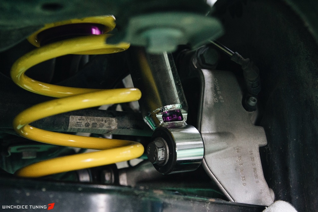 Volkswagen 高爾夫R 更換升級 KW V3 絞牙減震器