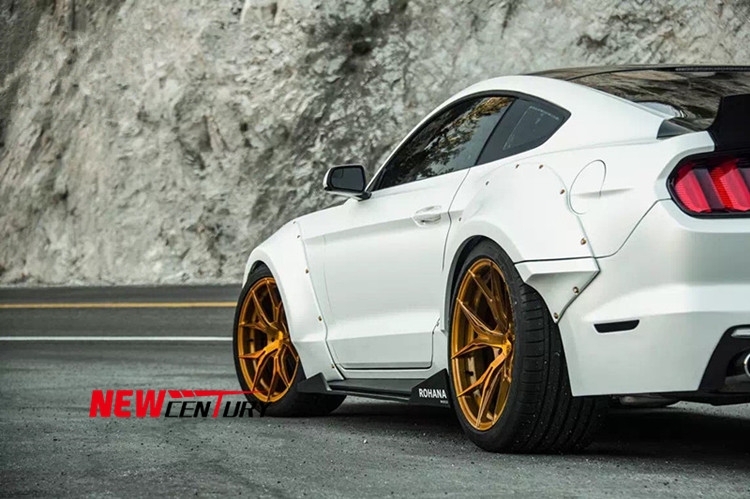 Mustang 福特野馬定做寬體大包圍 野馬改裝前杠后杠尾翼套件機(jī)蓋
