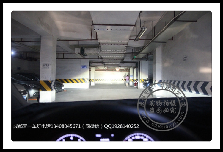 成都高爾夫7車燈改裝升級雙U日行燈總成海拉透鏡