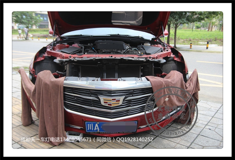 ATS-L改裝海拉雙光透鏡歐司朗氙氣燈LED日行燈惡魔眼成都天一車燈改裝