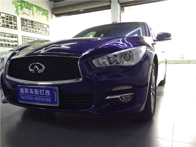 英菲尼迪車燈升級 氙氣大燈改裝升級 惡魔眼改裝 海拉五透鏡升級改裝——清風(fēng)車影燈改