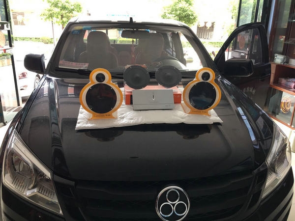 鐵漢柔情 五十鈴皮卡汽車音響改裝歌劇世家—陽江至上音樂
