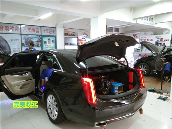 【淮安非常城市汽車音響改裝】-凱迪拉克ATX改裝德國弗萊德汽車音響，質(zhì)感震撼，唾手可得，完美音質(zhì)從這一刻開始