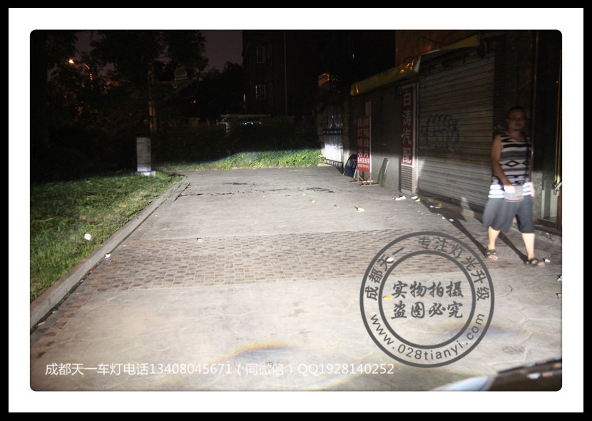 成都科帕奇車燈改裝LED惡魔眼日行燈Q5雙光透鏡歐司朗氙氣燈