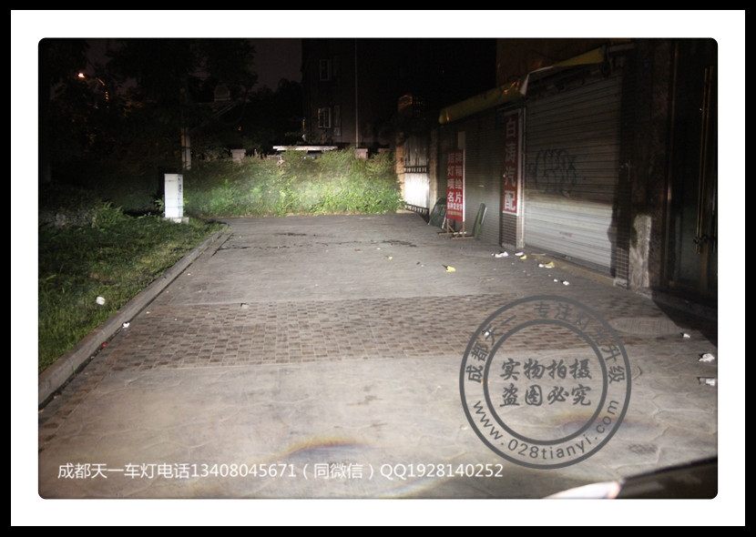 成都科帕奇車燈改裝LED惡魔眼日行燈Q5雙光透鏡歐司朗氙氣燈