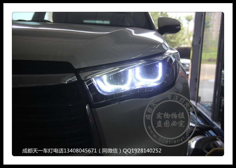 成都新漢蘭達(dá)改裝雙ULED日行燈總成氙氣燈全LED尾燈