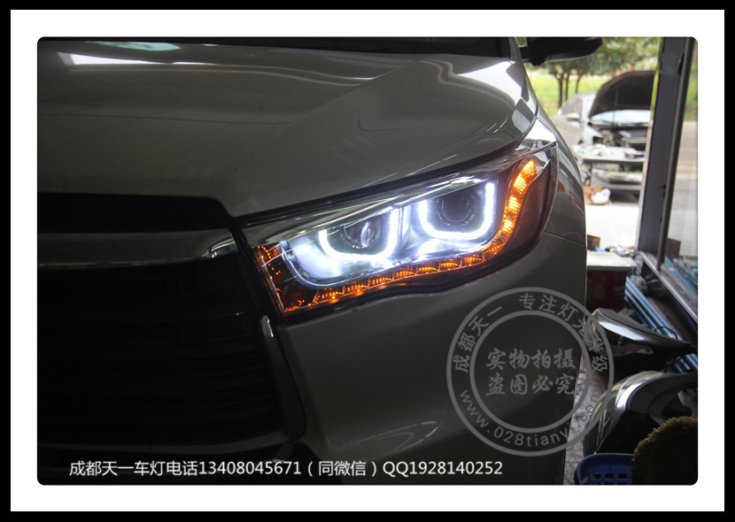 成都新漢蘭達(dá)改裝雙ULED日行燈總成氙氣燈全LED尾燈