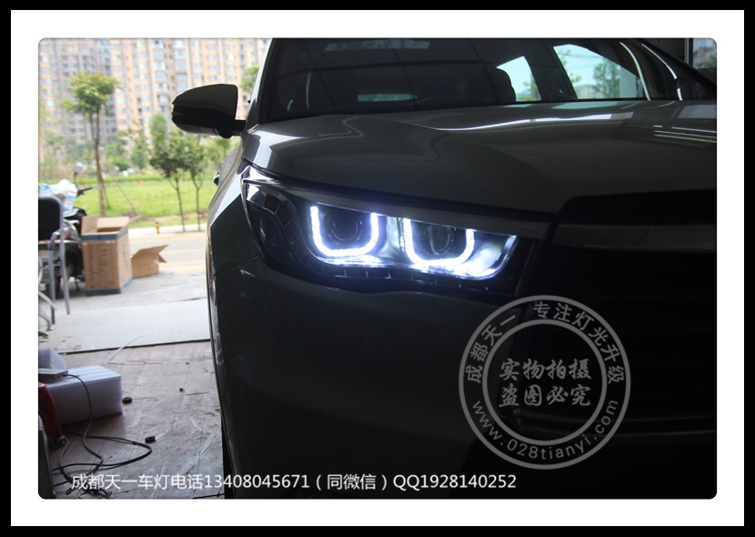 成都新漢蘭達(dá)改裝雙ULED日行燈總成氙氣燈全LED尾燈