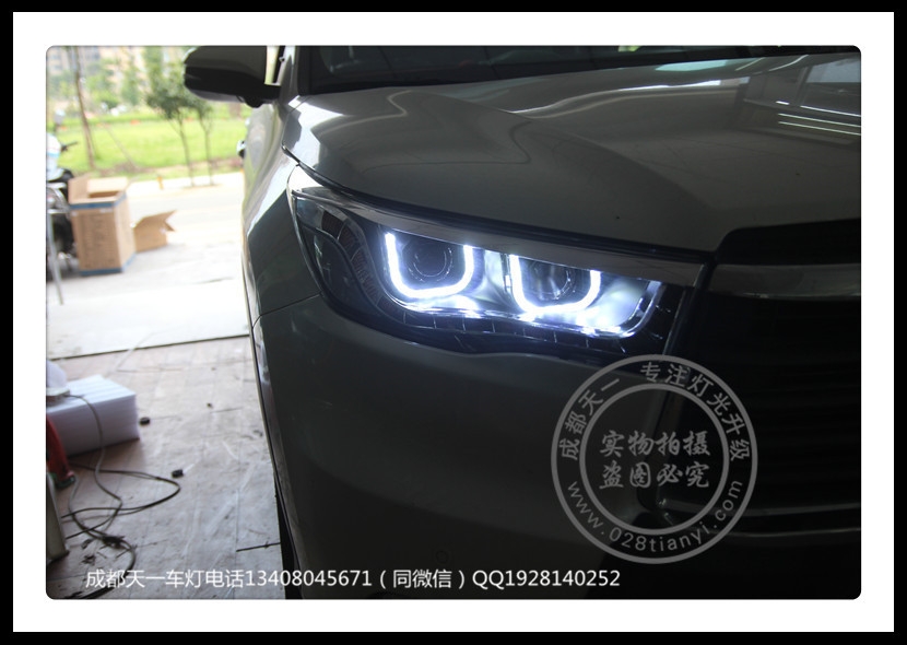成都新漢蘭達(dá)改裝雙ULED日行燈總成氙氣燈全LED尾燈