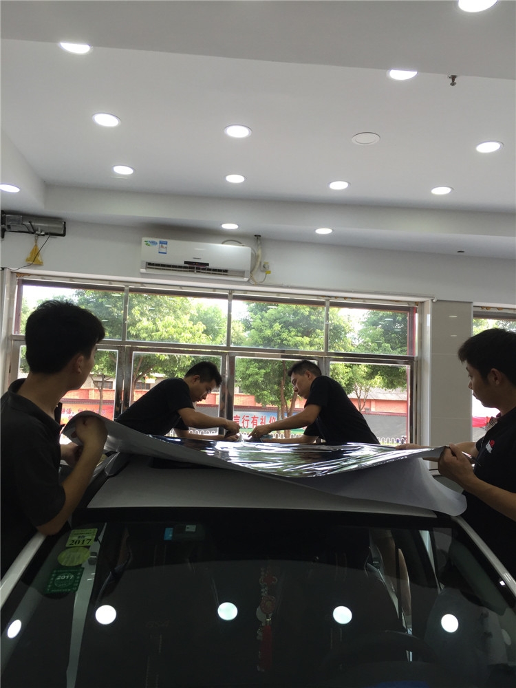 車頂亮光黑 仿全景天窗黑頂