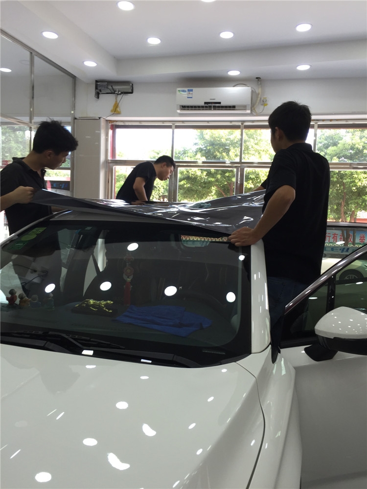 車頂亮光黑 仿全景天窗黑頂
