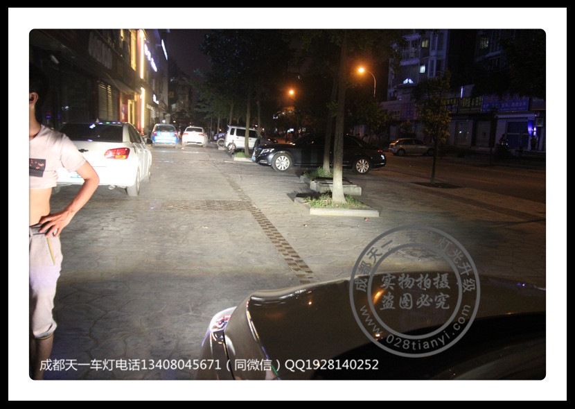 成都標(biāo)志新508車燈改裝氙氣燈海拉雙光透鏡LED惡魔眼日行燈成都天一