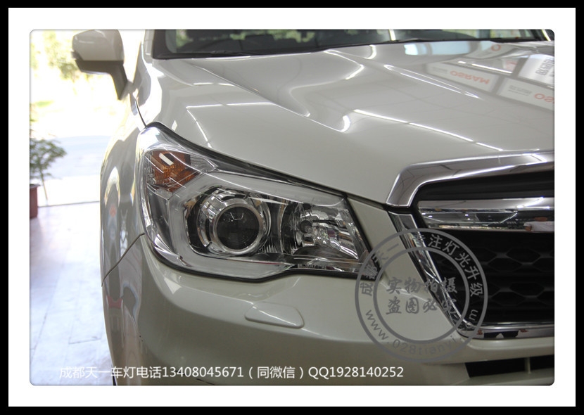成都斯巴魯改燈車燈升級海拉5雙光透鏡歐司朗CBI氙氣燈
