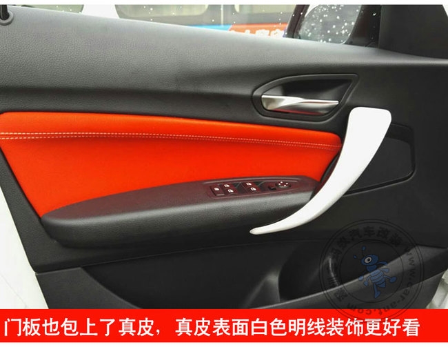 今天給小1汽車(chē)裝真皮座椅了紅色的座椅