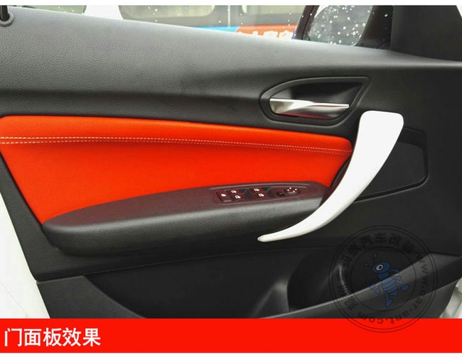 今天給小1汽車(chē)裝真皮座椅了紅色的座椅