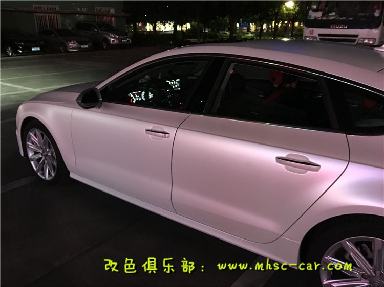 奧迪A7車身貼膜改色 全車換顏色 深圳汽車貼膜實(shí)體店