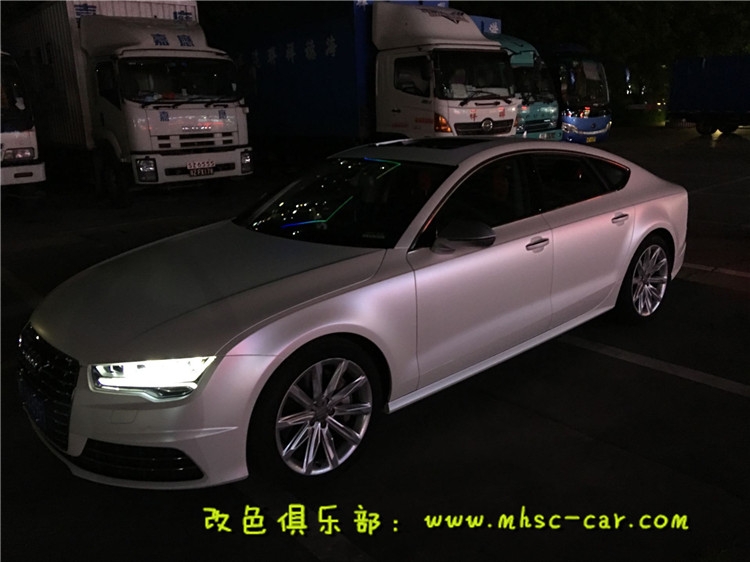 奧迪A7車身貼膜改色 全車換顏色 深圳汽車貼膜實(shí)體店