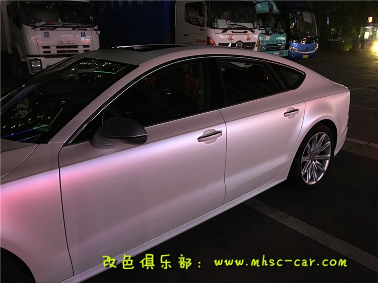 奧迪A7車身貼膜改色 全車換顏色 深圳汽車貼膜實(shí)體店