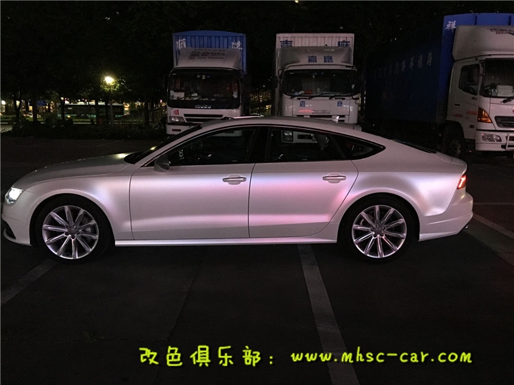 奧迪A7車身貼膜改色 全車換顏色 深圳汽車貼膜實(shí)體店