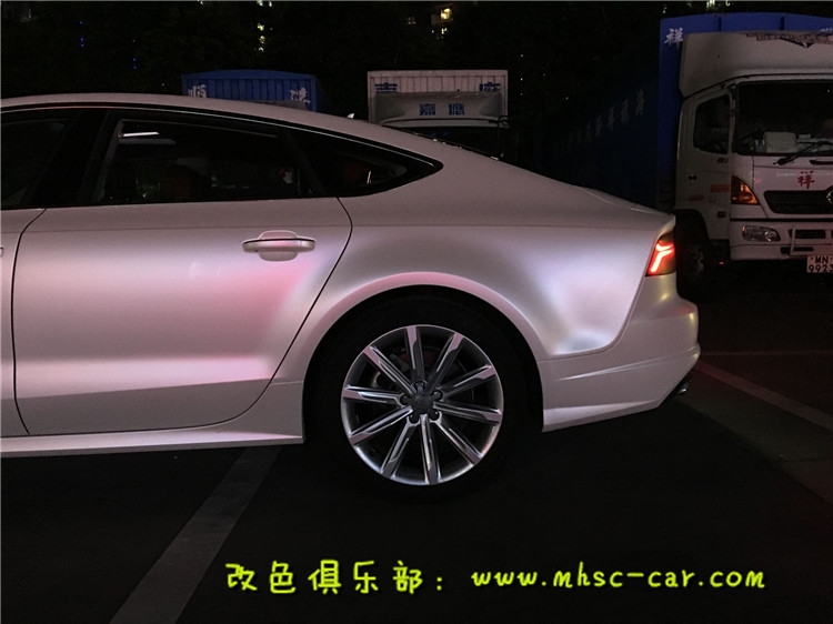 奧迪A7車身貼膜改色 全車換顏色 深圳汽車貼膜實(shí)體店