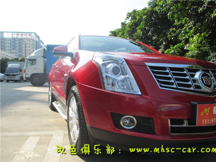 凱迪拉克SRX全車貼膜改色 深圳車衣裳汽車改色貼膜實體店施工