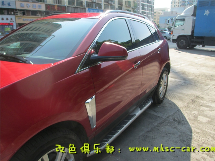 凱迪拉克SRX全車貼膜改色 深圳車衣裳汽車改色貼膜實體店施工