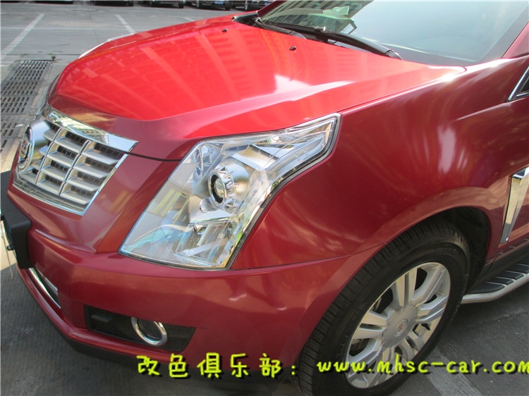 凱迪拉克SRX全車貼膜改色 深圳車衣裳汽車改色貼膜實體店施工