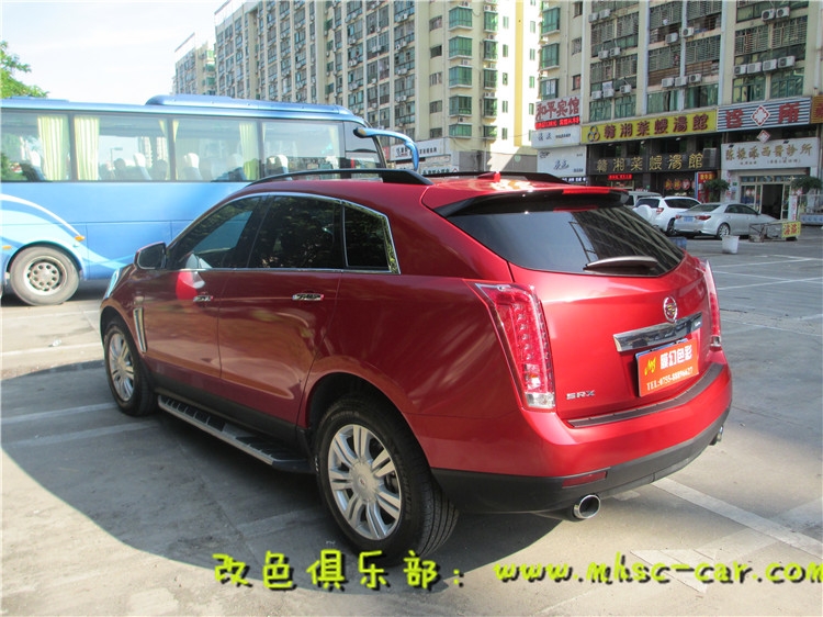 凱迪拉克SRX全車貼膜改色 深圳車衣裳汽車改色貼膜實體店施工
